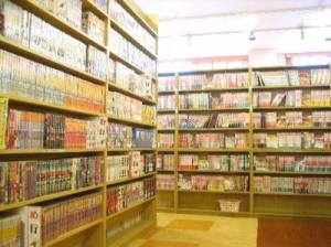 Magasin de mangas au japon